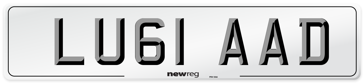 LU61 AAD Number Plate from New Reg